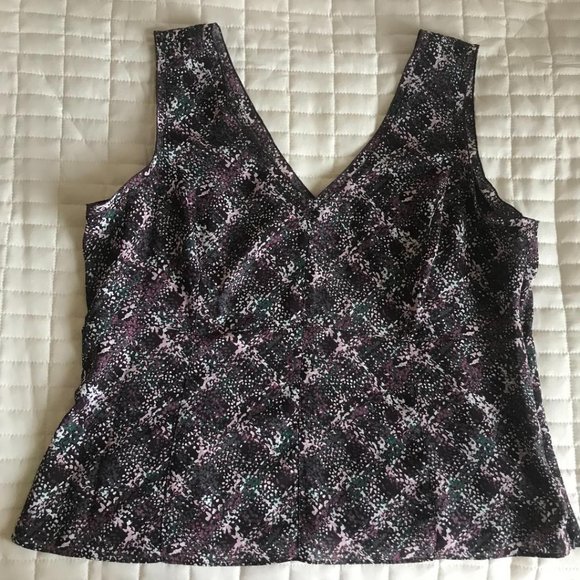 Axcess by Liz Claiborne V-Neck Sleeveless Blouse - Picture 1 of 13